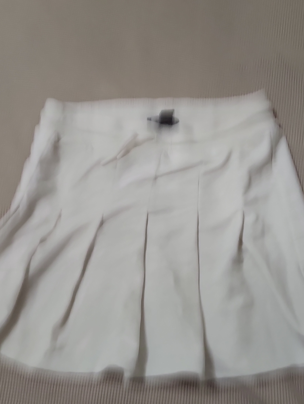 Primark White Pleated Skater Skirt